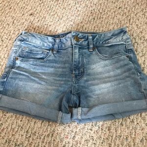 American Eagle Midi Jean Shorts